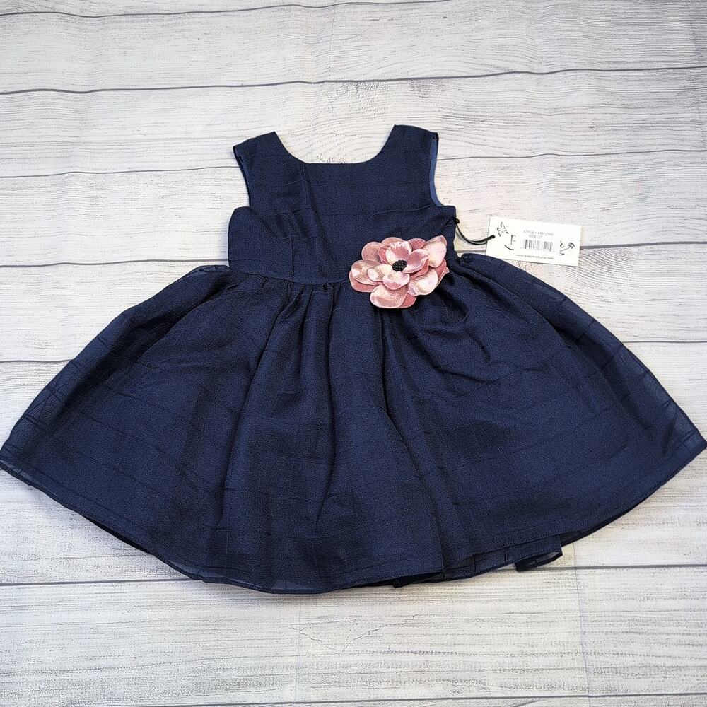 2T Pippa & Julie Navy Party Dress